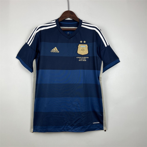 Argentina Jersey Away Kit 2014 Retro Football Team Soccer Shirt