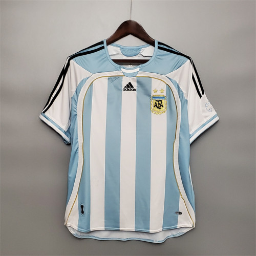 Argentina Jersey Home Kit 2006 Retro Football Team Soccer Shirt