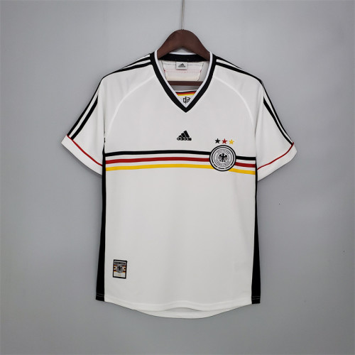 Germany Jersey Home Kit 1998 Retro Football Team Soccer Shirt