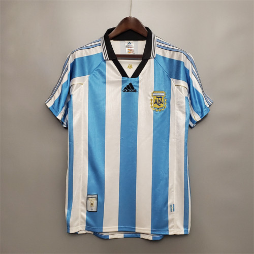 Argentina Jersey Home kit 1998 Retro Football Team Soccer Shirt