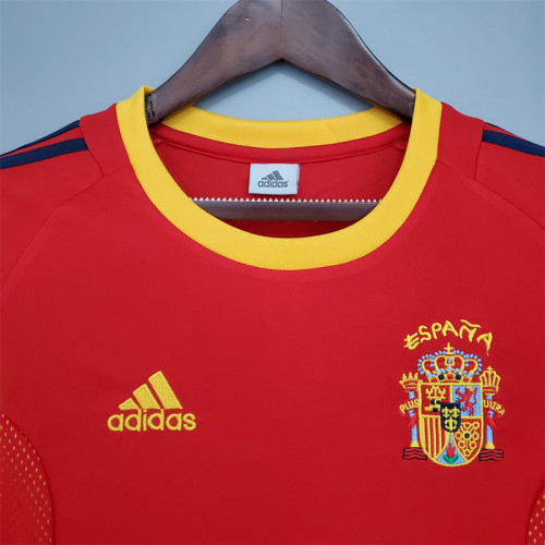 Spain Jersey Home kit 2002 Retro Football Team Soccer