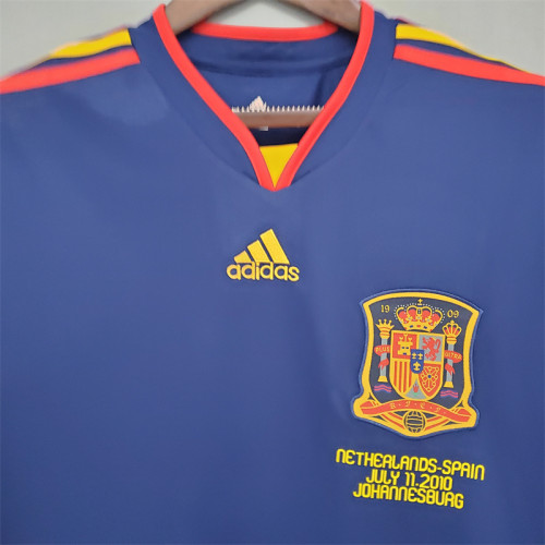 Spain Jersey Away kit 2010 Retro Football Team Soccer