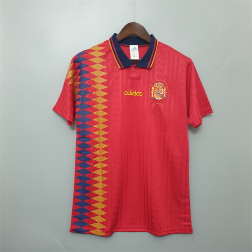 Spain Jersey Home kit 1994 Retro Football Team Soccer