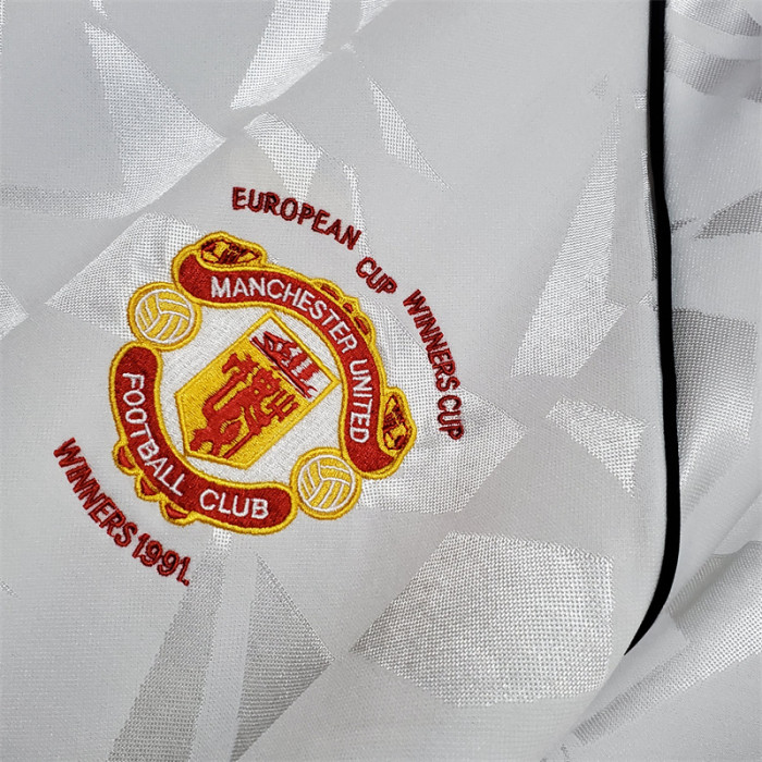 Man United Jersey Away Kit 1991 Retro Football Team Soccer Shirt