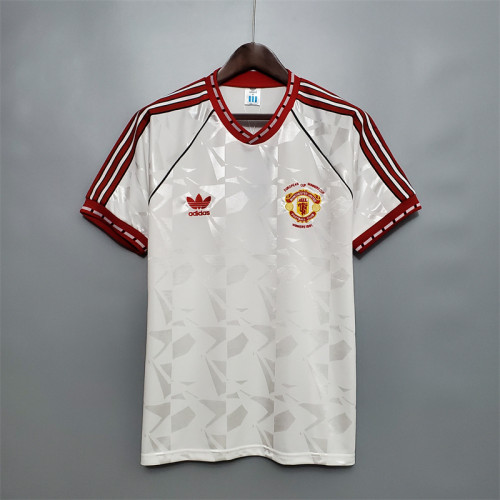 Manchester United Jersey Away Kit 1991 Retro Football Team Soccer Shirt