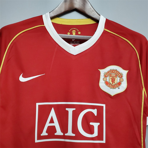 Manchester United Jersey Home Kit 2006/07 Retro Football Team Soccer Shirt