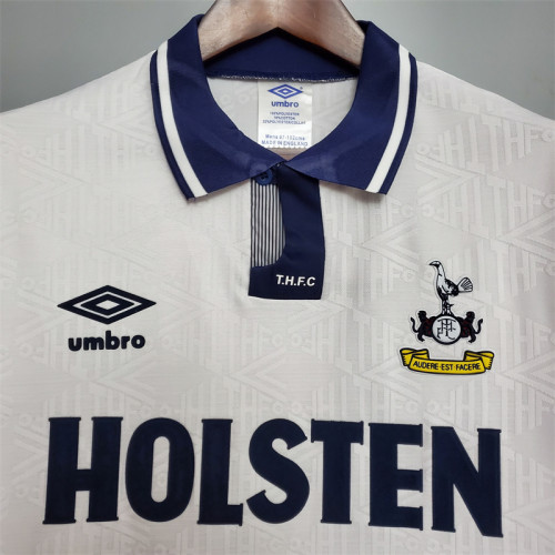 Tottenham Hotspur Jersey Home Kit 1994 Retro Football Team Soccer Shirt
