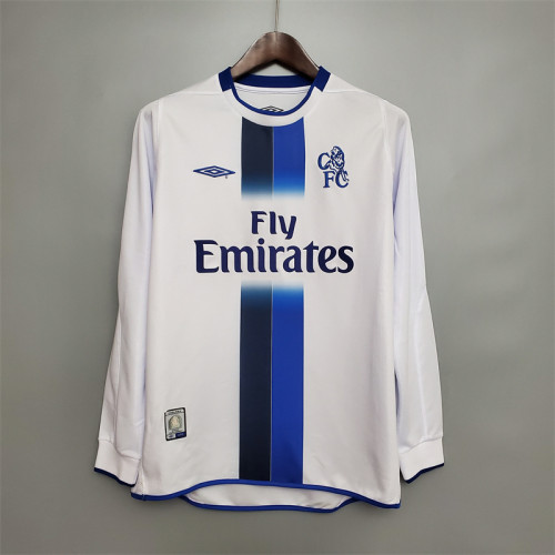 Chelsea Jersey Away Kit 2003/05 Retro Long Sleeves Football Team Soccer Shirt