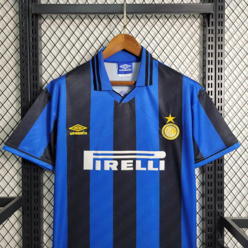 Inter Milan Jersey Home kit 1995/96 Retro Football Team Soccer Shirt
