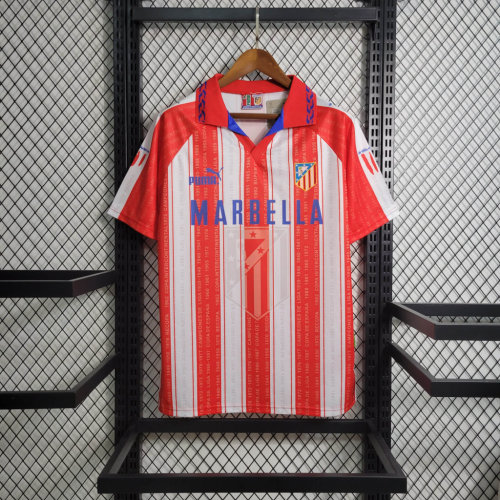 Atletico Madrid Jersey Home kit 1995/96 Retro Football Team Soccer Shirt
