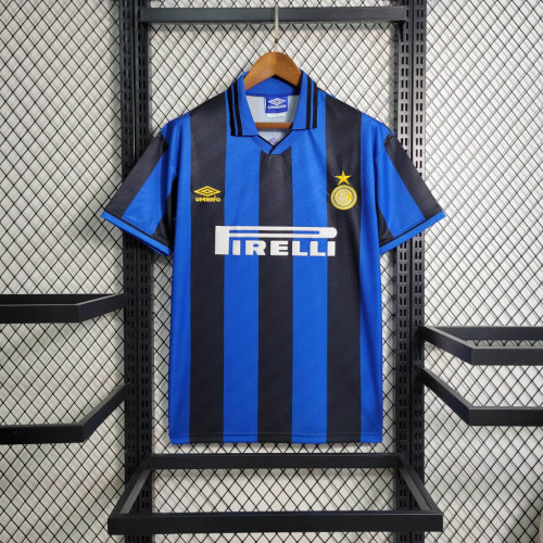 Inter Milan Jersey Home kit 1995/96 Retro Football Team Soccer Shirt