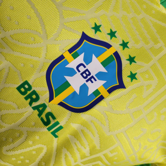 Brazil Jersey Home Kit 2024 Player Version Football Team Soccer Shirt