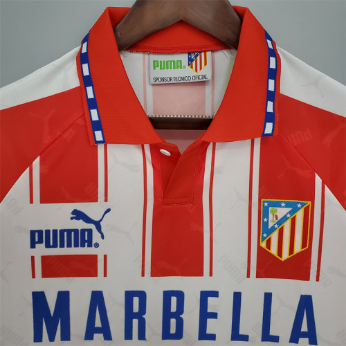 Atletico Madrid Jersey Home kit 1994/95 Retro Football Team Soccer Shirt