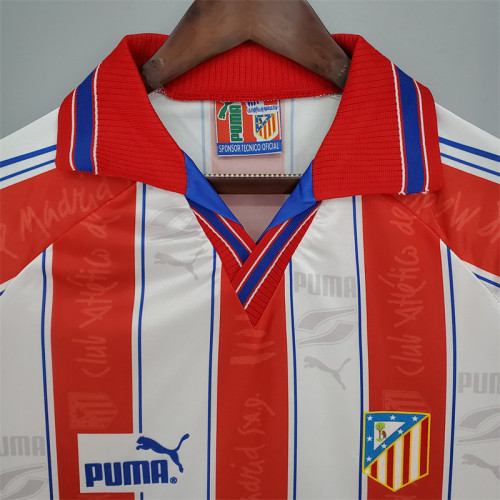 Atletico Madrid Jersey Home kit 1996/97 Retro Football Team Soccer Shirt