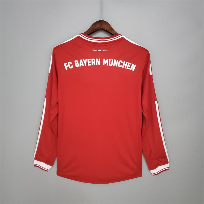 Bayern Munich Jersey Home kit 2013/14 Retro Long Sleeves Football Team Soccer Shirt