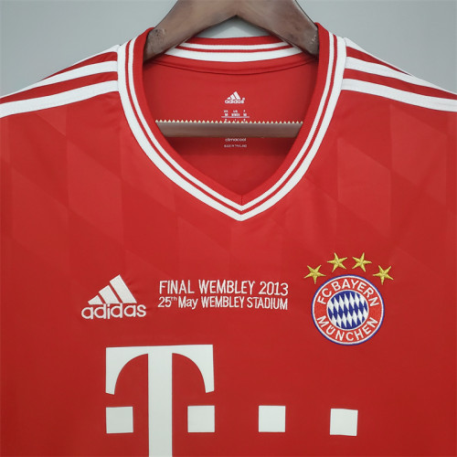 Bayern Munich Jersey Home kit 2013/14 Retro Long Sleeves Football Team Soccer Shirt