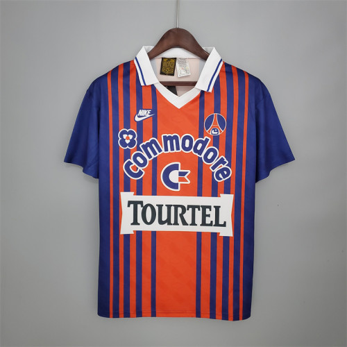 Paris PSG Jersey Home kit 1992/93 Retro Football Team Soccer Shirt