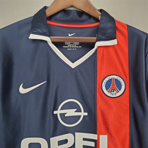 Paris PSG Jersey Home kit 2001/02 Retro Football Team Soccer Shirt