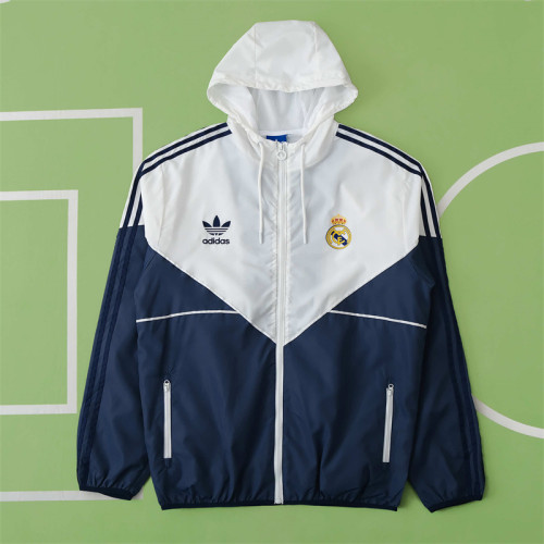Real Madrid Windbreaker Jackets 23/24 Football Team Soccer Tracksuit