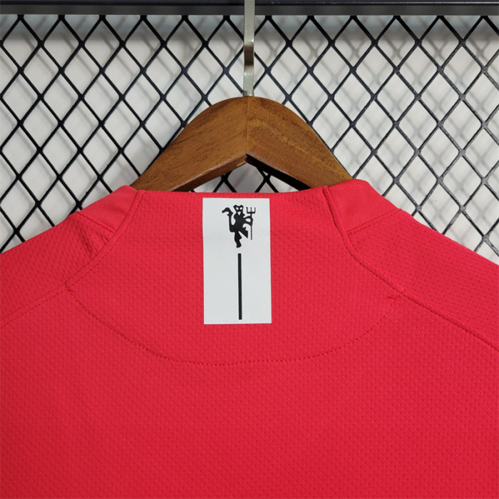 Man United Jersey Home Kit 07/08 Retro Football Team Soccer Shirt