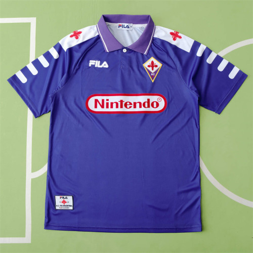 ACF Fiorentina Jersey Home kit 1998 Retro Football Team Soccer Shirt