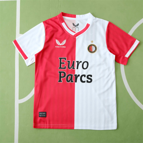 Feyenoord Jersey Home kit 23/24 Kids Football Team Soccer shirt