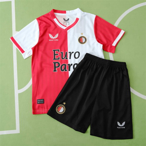 Feyenoord Jersey Home kit 23/24 Kids Football Team Soccer shirt