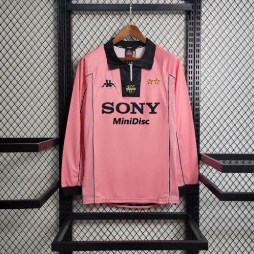 Juventus Jersey Away Kit 1997/98 Retro Long Sleeves Football Jersey Soccer Shirt