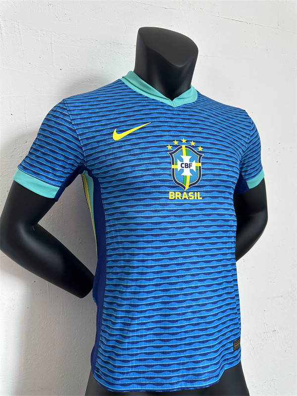 Player Brazil Away Kit 24/25 Copa America 2024 Football Jersey