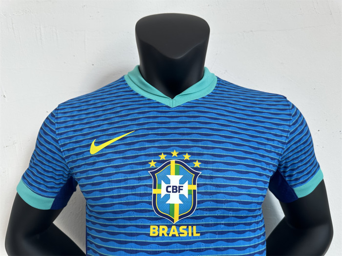 Player Brazil Away Kit 24/25 Copa America 2024 Football Jersey