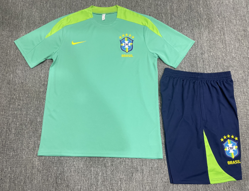 Kids Brazil Football Tracksuits 24/25 Football Jersey