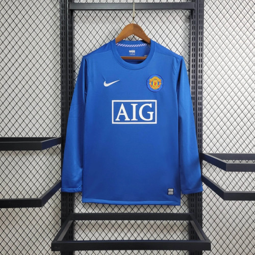Retro Manchester United Away Kit 08/09 Football Jersey Long Sleeves