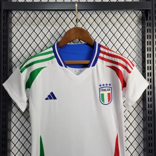 Kids Italy Away Kit 24/25 Euro Cup 2024 Football Jersey