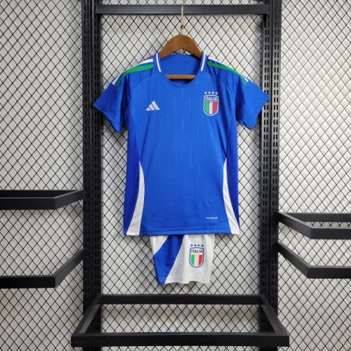 Kids Italy Home Kit 24/25 Euro Cup 2024 Football Jersey