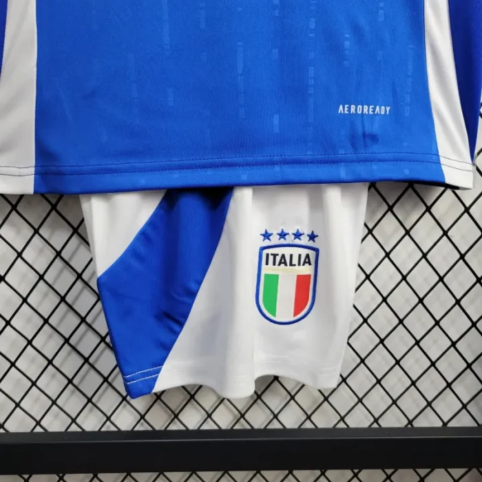 Kids Italy Home Kit 24/25 Euro Cup 2024 Football Jersey
