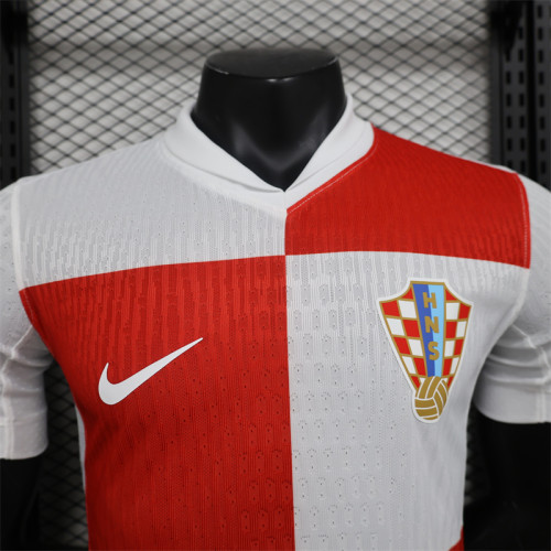 Player Croatia Home Kit 24/25 Euro Cup 2024 Football Jersey