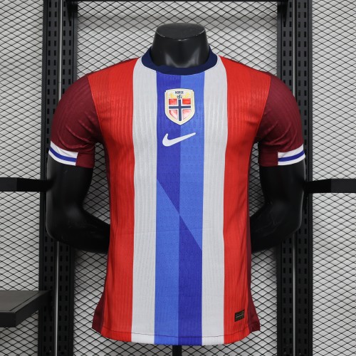 Player Norway Home Kit 24/25 Euro Cup 2024 Football Jersey