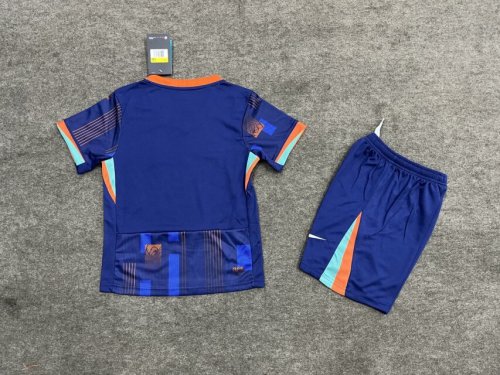 Kids Netherlands Away Kit 24/25 Euro Cup 2024 Football Jersey