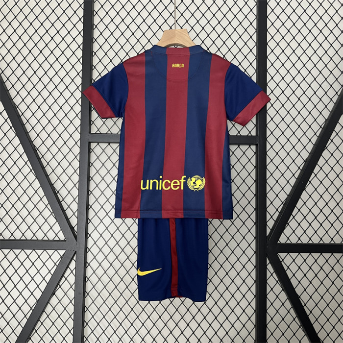 Retro Kids Barcelona Home Jersey 14/15