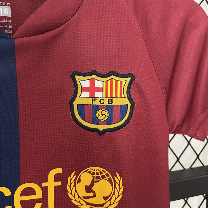 Retro Kids Barcelona Home Jersey 08/09