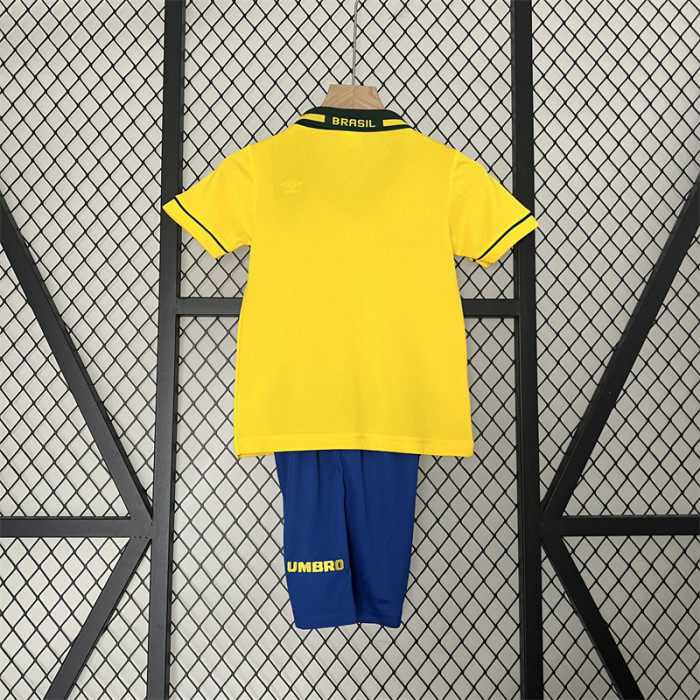 Retro Kids Brazil Home Jersey 93/94