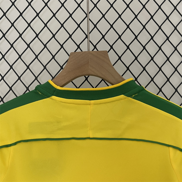 Retro Kids Brazil Home Jersey 1998