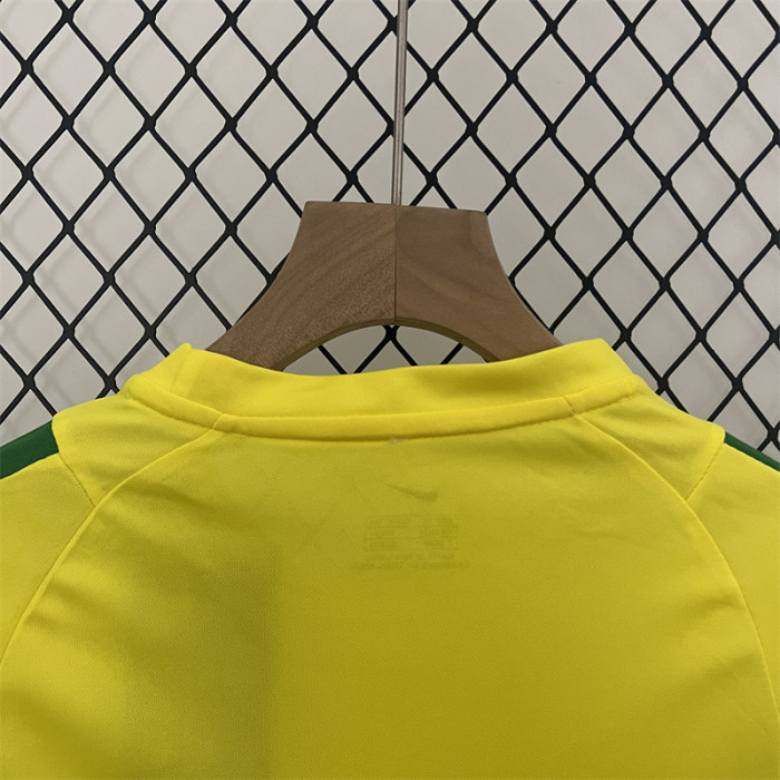 Retro Kids Brazil Home Jersey 2002