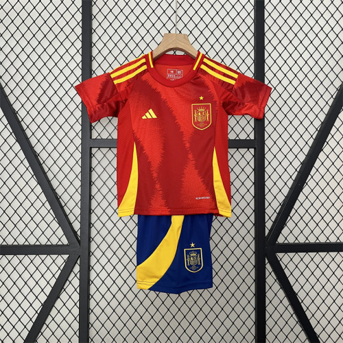 Kids Spain Home Kit 24/25 Euro Cup 2024 Football Jersey
