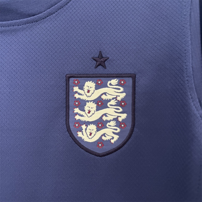 Women England Away Kit 24/25 Euro Cup 2024 Football Jersey