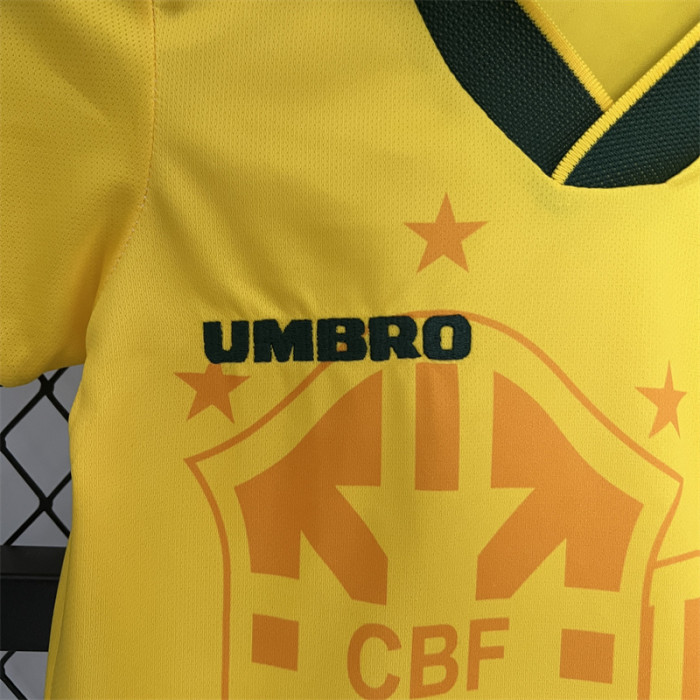 Retro Kids Brazil Home Jersey 93/94