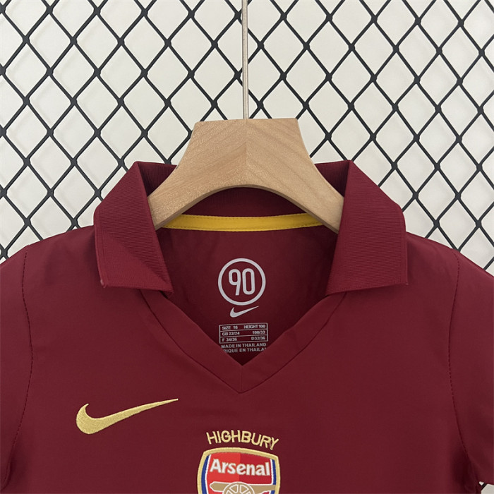 Retro Kids Arsenal Home Jersey 05/06