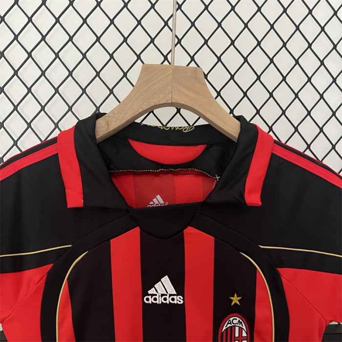Retro Kids AC Milan Home Jersey 06/07