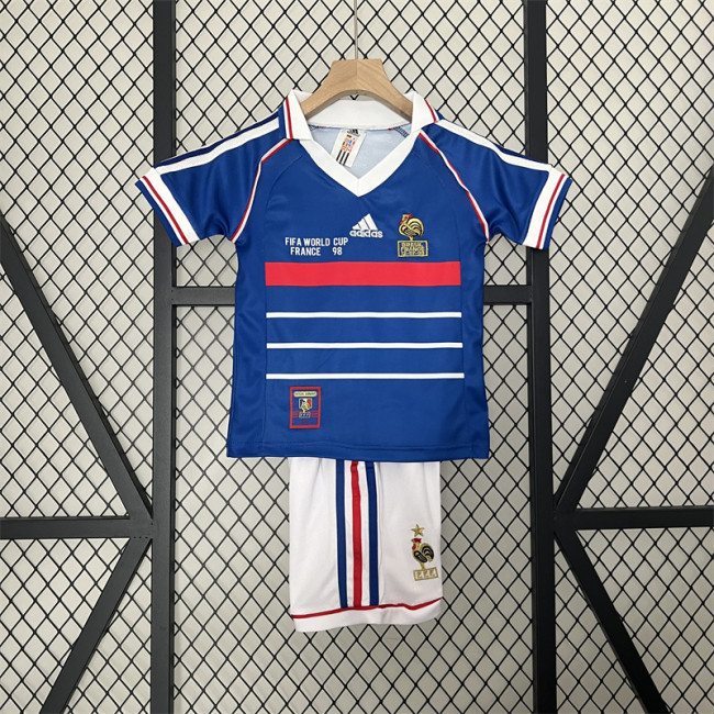 Retro Kids France Home Jersey 1998