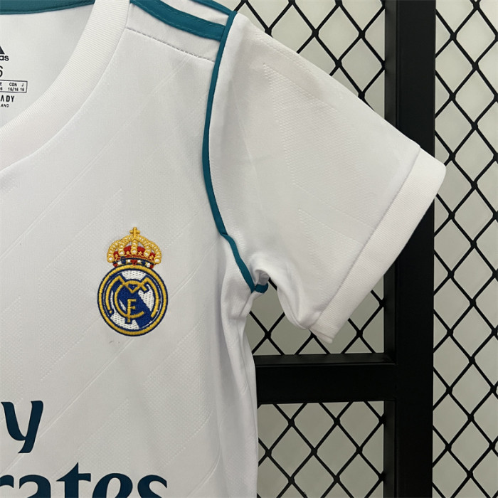 Retro Kids Real Madrid Home Jersey 17/18